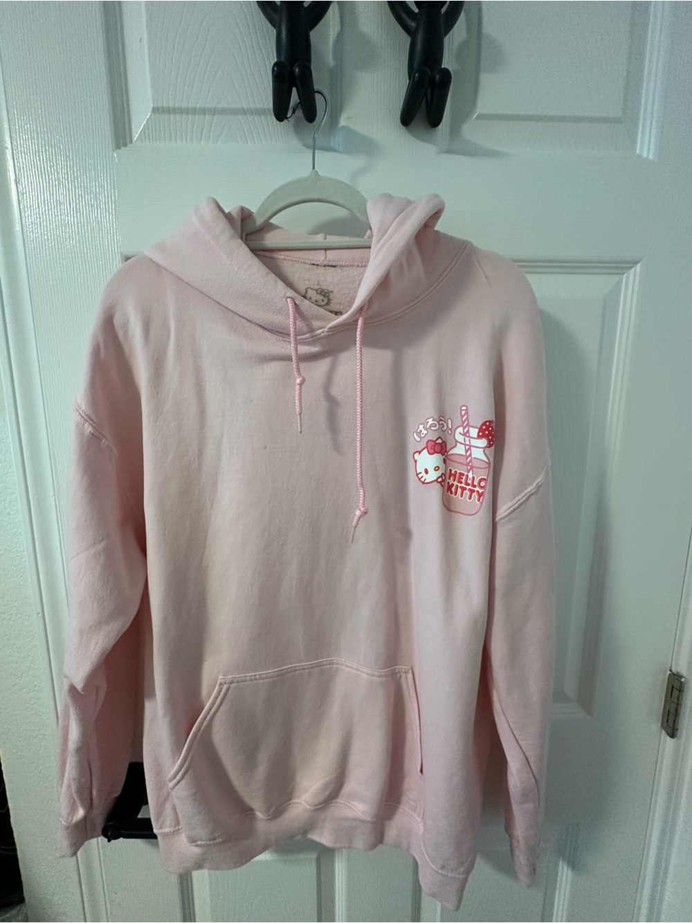 Hello Kitty Light Pink Pullover Hoodie